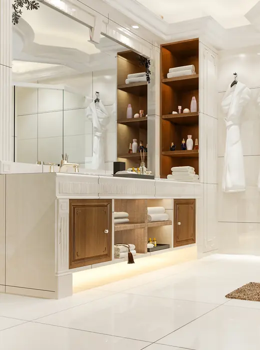 Bathroom cabinetry and storage